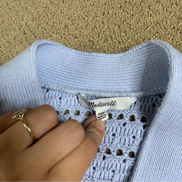 Madewell Tanfield Open-Stitch Cardigan Sweater - Picture 7 of 12